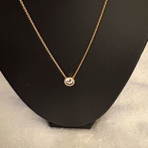 Pandora Sparkling Round Halo Pendant Collier Necklace  NWOT